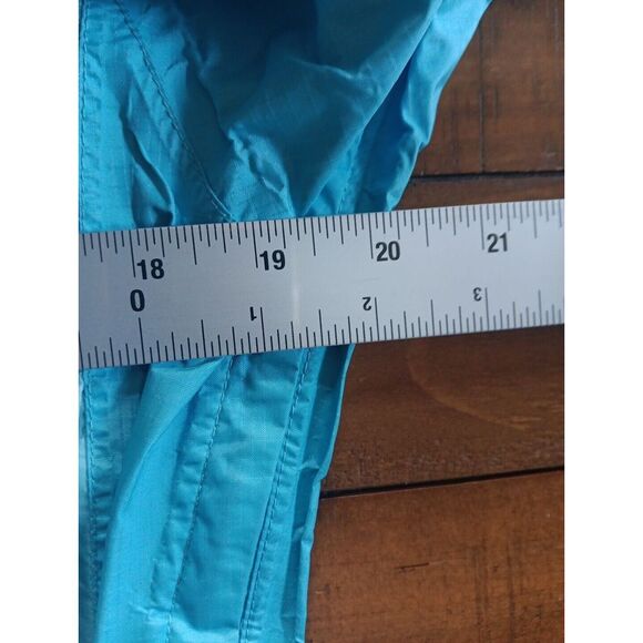 Marmot Jacket Two Toned Blue Logo Rain Coat‎ Windbreaker Full Zip Hooded Sz. XS - Picture 9 of 11